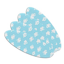 Cute Cloud Pattern Double-Sided Oval Nail File Emery Board Set 4 Pack