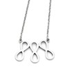 Chisel Stainless Steel Infinity Symbol Polished Necklace