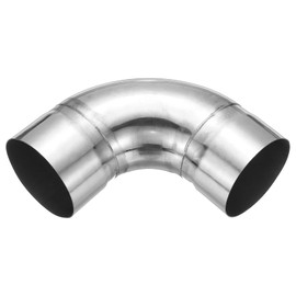 PATIKIL 3 1/2"" (89mm) ID 90 Degree Elbow Fitting, Stainless Steel Metal Pipe Fitting Connector Adapter Right Angle for Plumbing, Water Pipelines, DIY