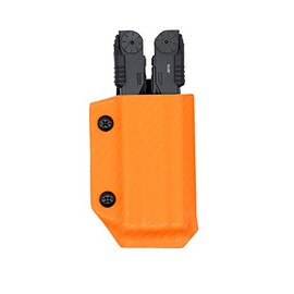 Clip & Carry Kydex Multitool Sheath for GERBER DIESEL ~ Made in USA (Multi-tool not included) Multi Tool Holder Holster (CARBON FIBER ORANGE)