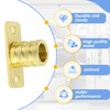 Nvguoes 3/8" Inside Mount Curtain Rod Brackets (4-Pack) 丨Heavy Duty