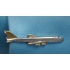 Unbekannt Airplane Tie Clip Short 5.8 cm Long Bi-Colour Shiny