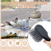 CroBlissful 2 Pcs Bird Bath Brush Hard Bristle Brush Gray