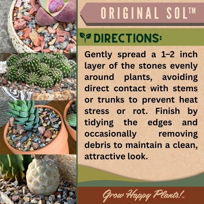 Sol Soils Original Sol Soil Topper – Decorative Rocks for