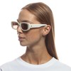 AIRE Ceres Sunglasses - White, Rectangle, Unisex, Sleek and Slimline