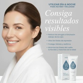 Oxys Crema Facial Antiarrugas 65 ml, Hidratante, Rejuvenecedora. Día/noche. Sin parabenos, Hipoalergénica
