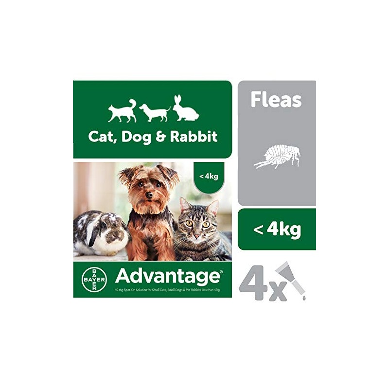 Advantage Spot On Flea Treatment 40 Small Cats Dogs and