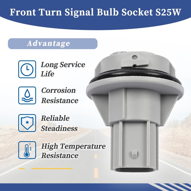 Getfarway 33302-T2A-A01 Front Turn Signal Bulb Socket S25W Compatible with