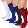 Tarpop 4 Pairs Men Zipper Compression Socks Colorful 20-30mmhg Compression