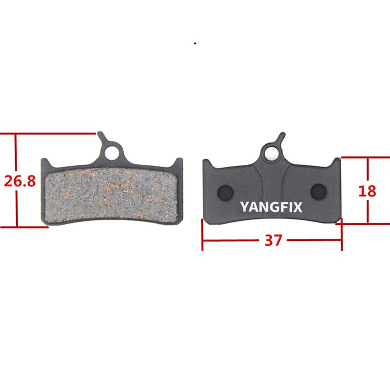 YANGFIX 2 Pairs Bicycle Disc Brake Pads for Shimano XT