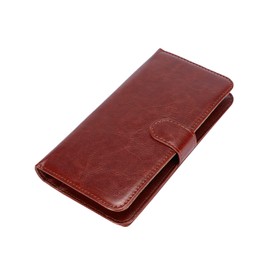 K-S-Trade High-Quality and Innovative 360° Case for Energizer Power Max P551S Brown Faux Leather Bookcase WalletCase Faux Leather Case
