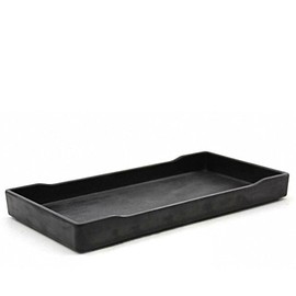 OMEM Reptile Bowl Large Food and Water Dish Also Fit for Bath (S, Black)
