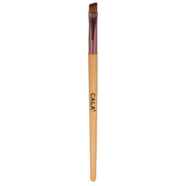 CALA. Cala Natural Bamboo Brown/Liner Brush Beveled Eyebrow and Eyeliner Brush Ideal for Ointments, Powders and Creams Ergonomic Bamboo Handle 1 Piece