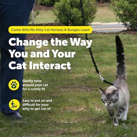 PetSafe Come with Me - Arnés de Gatito y Correa elástica, arnés para Gatos, Azul RealAzul Marino, Large                                               