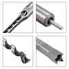 sourcing map Square Hole Drill Bits for Wood 6.4mm x