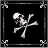 Rothco Black Jolly Roger Flag Cotton Biker Skull Bandana (22" x 22")