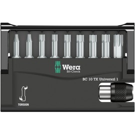 Wera - 5056164001 Torsion 8167-9 TORX/TZ Sheet Metal Bit Set