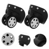 WHAMVOX 2 Pairs Shopping Trolley Wheels Luggage Replacement Wheels Suitcase