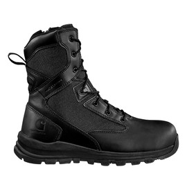 Carhartt Men's Gilmore Waterproof 8" Side Zip Nano Toe Work Boot Military and Tactical, Black, 10.5