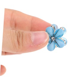 WOONEKY 10pcs Mini Flower Hair Clips for Thick and Thin Hair Durable Claw Clips Charming Floral Accessories for Everyday Styles present for Friends and Family