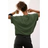 Workout Shirts for Women Loose Fit Graphite Green S