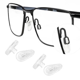 Silicone Nose Pads Replacement Nose Pieces for Oakley Socket 5.0 OX3217 Socket 5.5 OX3218 Socket Ti OX5019 Eyeglasses - 2 Pairs Clear Nose Cushion