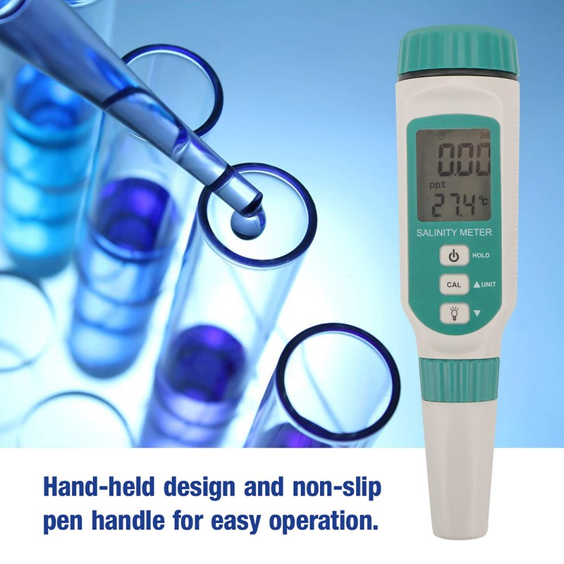 AR8012 Salinity Monitor Tester, Digital Salinity Meter, Salt Meter, Koi