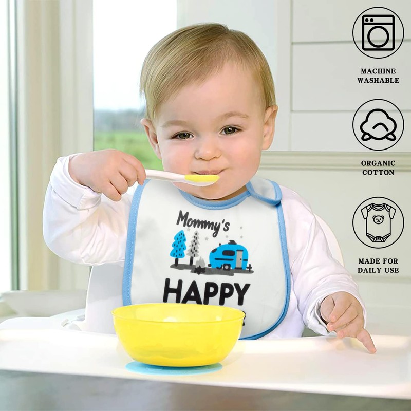 BWkoss 10Pcs Waterproof Baby Bibs Unisex Newborn Babies Food Bibs