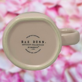 Rae Dunn Magenta Valentine's Day Pale Pink Ceramic Mug with Outline of Heart | Great Valentine's Gift