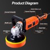 Buffer Polisher, Car Detailing Machine with Variable 7 Speeds Control,
