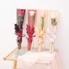 100 Pcs Clear Gold Edge Rose Packaging Bag Single Rose