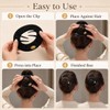 3 Pcs Flat Hair Clips for Women, Soft Non-irritating Round