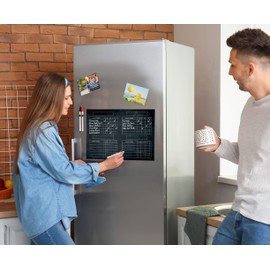 Inkdotpot Magnetic Whiteboard Border Chore Chart for Refrigerator - Dry Erase Behavior Chart for Kids Responsibility Chart with 2 Fine Tip Marker & Eraser