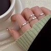 CSIYANJRY99 Thin Stacking Initial Rings for Women Stackable Plain Letter