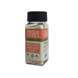 Pride Of India - Pure Himalayan Pink Salt - Enriched w/ 84+ Natural Minerals, Fine Grind Dual sifter (5.0 oz, 141.8 gm)