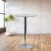 Flash Furniture 23.75'' Round Glass Table with 41.75''H Chrome Base