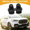 Partuto 2 Pcs AN6-M18x1.5 Universal Flare Coupler Fitting Adapter -