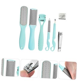 Gogogmee Pedicure Tool Set Piece Foot File Kit Callus Remover Comfortable Handle