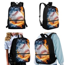 Cugasmaru Kids Backpack with Lunch Box Soccer 3 Piece Schoobag Set Waterproof Backpack for School Boys Girls 4-7 Insulated Lunch Box for School Picnic Travel