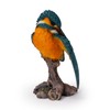 Uvia H22217 Kingfisher Down Wings on Stump Doll Figurine 6.3