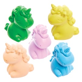 Baker Ross FX808 Unicorn Colouring Pencils - 8 Pack Party Bag Fillers for Kids
