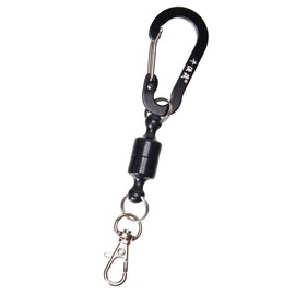 GoodsLand GD-MG-RELEASE2-BK Strong Magnetic Releaser Magnetic Carabiner Fishing Magnet Keychain Bicycle Key Key Small Lightweight Compact Mini