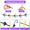 Flintronic 2 Pack Portable Clothesline, Elastic Clothesline, Travel Washing Line