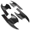 4pcs Carbon Fiber Style External Outer Door Bowl Handle Cover