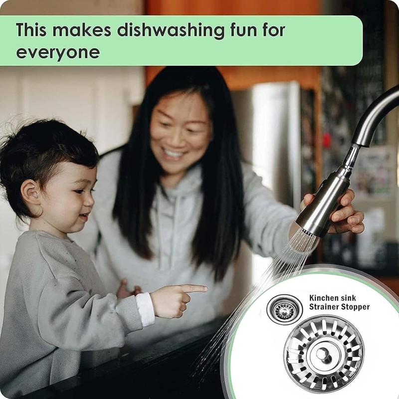 2 Pack Kitchen Sink Plug Strainer, Stainless Steel Kitchen Sink