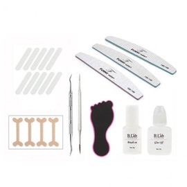 Pingshow60 Convenient Growth Nail Care Set with 50 Tips for Toenail Tools