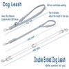 Double Ended Dog Leash,for Obedience Training Easy to Use,Lightweight,Soft for