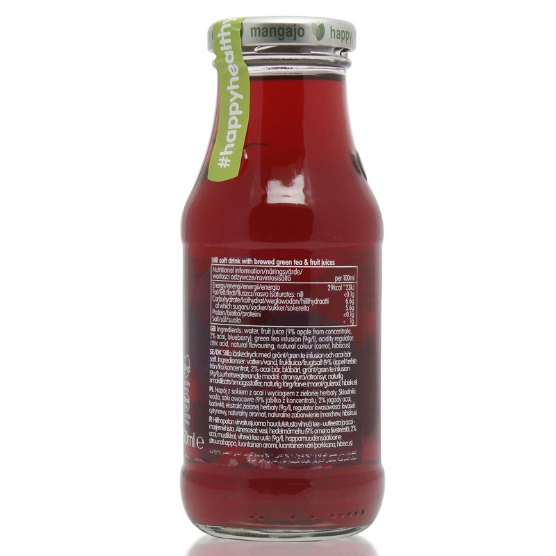 Mangajo Acai Berry and Green Tea Drink, 250 ml