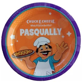CEC Entertainment Chuck E Cheese Characters New Exciting Collector Fun Party Picnic 6pc Plate  Set