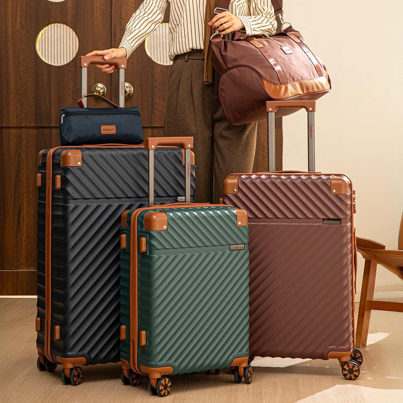 Cosbarn Luggage Sets 5 Piece with TSA Lock Spinner Wheels,